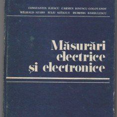 C9025 MASURARI ELECTRICE SI ELECTRONICE - ILIESCU, GOLOVANOV, SZABO