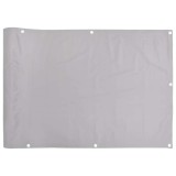 Cumpara ieftin Paravan de balcon, gri, 500x120 cm, PVC