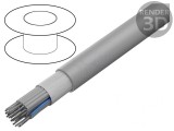 Cablu Bandă Rotund 1,27mm 25x28AWG PVC Gri
