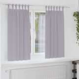 vidaXL Perdele cu perdele 2 pcs Gri metalic Poliester