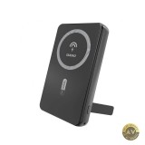 Baterie Externa Wireless Dudao K14S+ 10000mAh 22.5W QC + PD + FQI 1 x QI - 1 x USB-A - 1 x USB-C Neagra