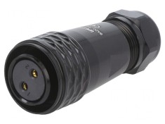 Mufă SA20 mamă 2 PIN IP67 25A 500V lipire pe cablu