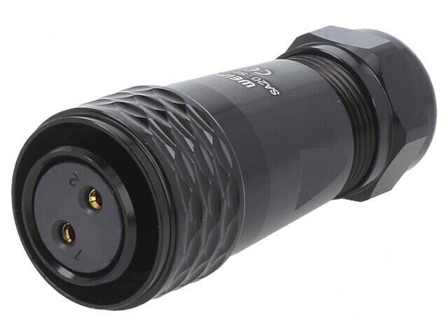 Mufă SA20 mamă 2 PIN IP67 25A 500V lipire pe cablu