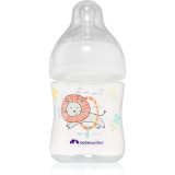 Bebeconfort Emotion White biberon pentru sugari Lion 0-6 m 150 ml, Bebe Confort