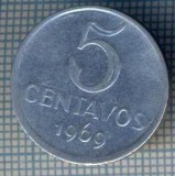 AX 904 MONEDA- BRAZILIA - 5 CENTAVOS -ANUL 1969 -STAREA CARE SE VEDE