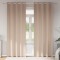 vidaXL Perdele cu perdele 2 pcs Gri taupe 260 x 140 cm Poliester
