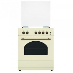 Aragaz SR660S4C1, 4 arztoare + cuptor pe gaz, 55 l, aprindere electric prin buton