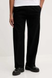 HUGO pantaloni culoarea negru, drept, 50551401