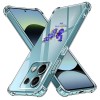 Husa antisoc pentru xiaomi redmi note 14s airbag tpu, col&Egrave;uri ranforsate- butterfly albastru