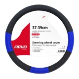 Husa volan auto AMiO SWC-04-M marime M 37-39 cm, acoperire pentru volan, montaj rapid, interior antiderapant, materiale de calitate, fara miros