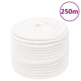 Cumpara ieftin Franghie de barca, alb complet, 12 mm, 250 m, polipropilena