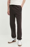 Wood Wood pantaloni de trening din bumbac Cal Joggers culoarea maro, uni, 10275000.2424