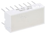 LED Afişaj Galbenă cu Lentilă Albă - 588nm, 26-70mcd