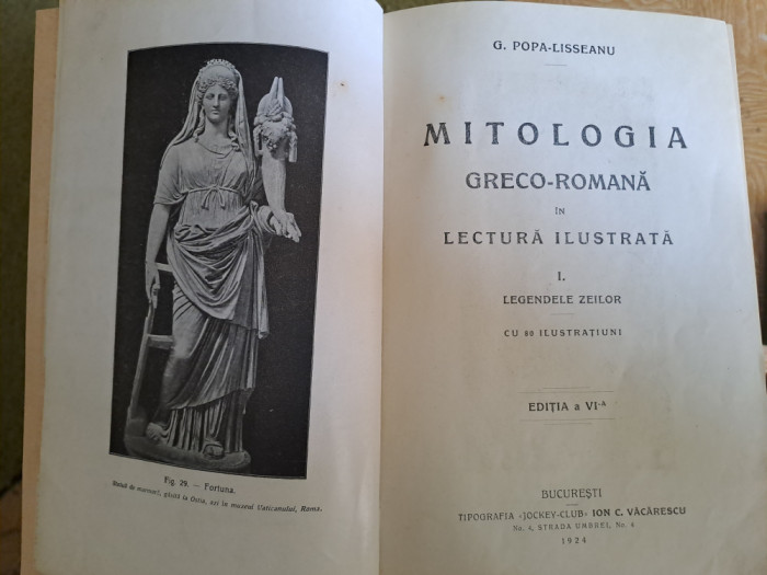 Mitologia greco-romana, Lisseanu, 1924
