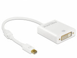 Adaptor mini Displayport la DVI T-M 1.2 4K Activ Alb, Delock 62604