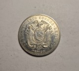 Ecuador 5 Sucres 1943 Piesa Frumoasa