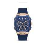 Guess Phoenix GW0956G4 Ceas Multifuncțional Quartz pentru Bărbați 44mm cu Curea Albastră din Silicon