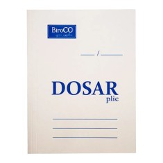 Dosar plic A4, pentru organizare documente, 230 g/mp, carton, alb