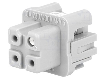 Conector mamă 4 3+PE Han A foto
