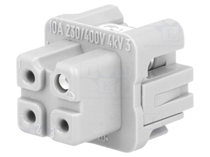 Conector mamă 4 3+PE Han A