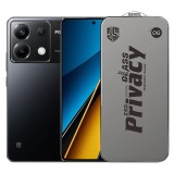 Folie de Protectie pentru Xiaomi Poco X6, TEO, Sticla Securizata ESD Antistatica, Super-X Privacy OG, Margini Negre, 0.30 mm, Transparent Inchis