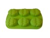Forma Silicon Ou Verde 6 Cavitati, 26cm, Prajituri, Briose, Termorezistenta -20&deg;C - 230&deg;C