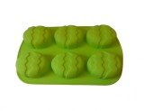 Cumpara ieftin Forma Silicon Ou Verde 6 Cavitati, 26cm, Prajituri, Briose, Termorezistenta -20&deg;C - 230&deg;C
