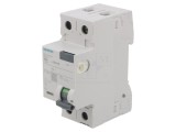 &Icirc;ntrerupător diferenţial SIEMENS 63A, 30mA, tip A, IP20