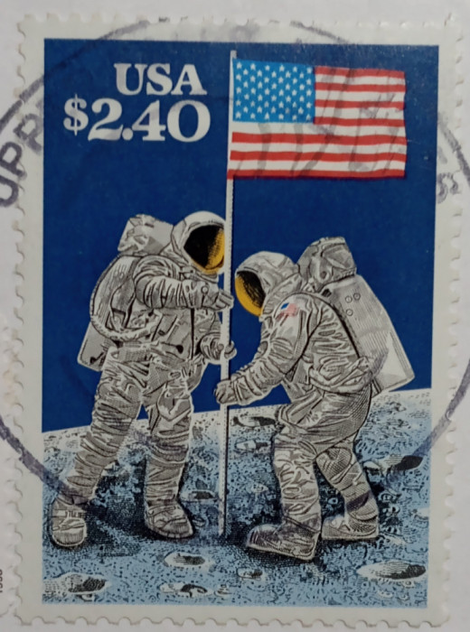 America 1989 cosmos cosmonauți spatiu serie 1v. ștampilat