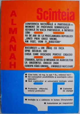 Almanah Scateia 1988 foto