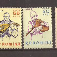 LP 526 Romania -1961- INSTRUMENTE MUZICALE SERIE, Nestampilat