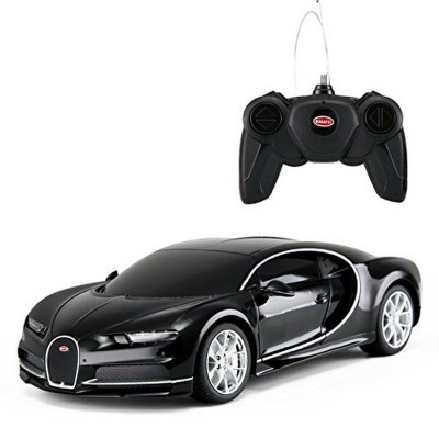 MASINA CU TELECOMANDA BUGATTI CHIRON NEGRU CU SCARA 1 LA 24 foto