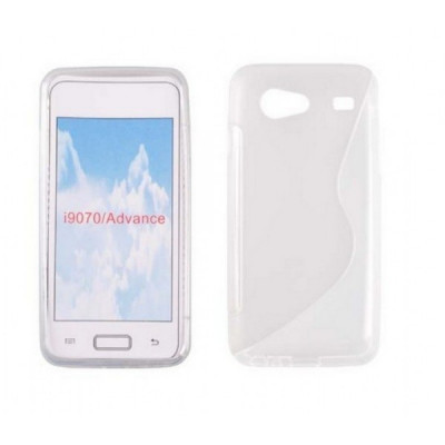 Husa telefon Silicon Samsung Galaxy S Advance i9070 clear foto