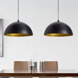 Cumpara ieftin Lustră Semisferică Negru 2 buc, vidaXL