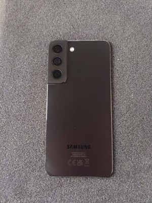 Capac Original Samsung Galaxy S22 5G cu Geam Camera (SH) NEGRU foto