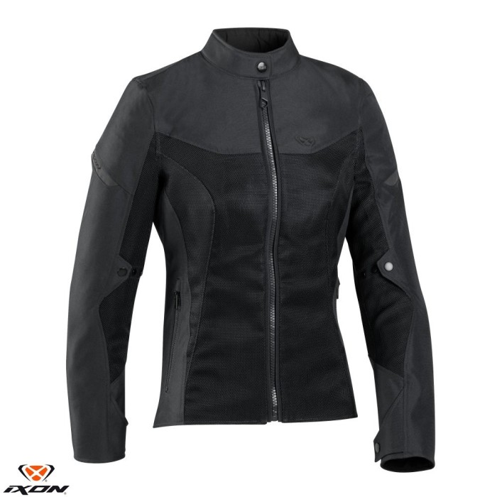 Geaca (jacheta) femei pentru scuter - motocicleta Racing/Roadster Ixon vara model Fresh LS culoare: negru Negru XS