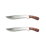 Cumpara ieftin Pachet 2 Macete Vanatoare/Drumetii Age of Safari 47cm, Otel, Teaca Inclusa, Taiere Vegetatie Densa, Camping, Supravietuire