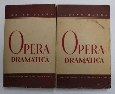 OPERA DRAMATICA- LUCIAN BLAGA, 1942 VOL.I-II foto