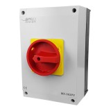 Intrerupator 63A 22kw 0-1 ON-OFF 3 poli 400V AC IP65 industrial aplicat casetat, Omu System