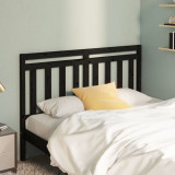 Tablie de pat, negru, 166x4x100 cm, lemn masiv de pin GartenMobel Dekor, vidaXL