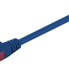 Cablu de retea U/UTP Goobay, cat6, patch cord, 3m, albastru