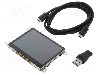 Afisaj TFT, grafic, rezolutie 320x240, 3,5", {{Tensiune alimentare}}, MIKROE - MIKROMEDIA 3 FOR PIC32MZ CAPACITIVE FPI