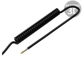 Cablu Spirale 5x0.15mm2 PUR Negru 0.3m-1.2m