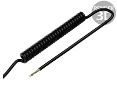 Cablu Spirale 5x0.15mm2 PUR Negru 0.3m-1.2m
