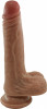 Dildo Realist Harvey, Silicon Lichid, Maro, 19 cm