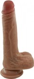 Dildo Realist Harvey, Silicon Lichid, Maro, 19 cm, STD