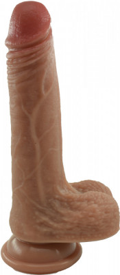 Dildo Realist Harvey, Silicon Lichid, Maro, 19 cm foto