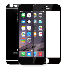 Folie Sticla iPhone 6 iPhone 6s Tuning BLACK Oglinda Fata+Spate Tempered Glass Ecran Display LCD
