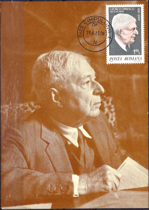 AMS# - MAXIMA GEORGE OPRESCU 1881-1969, NECIRCULATA