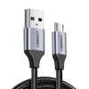 CABLU alimentare si date Ugreen, &quot;US290&quot;, Fast Charging Data Cable pt. smartphone, USB la Micro-USB, braided, 2m, negru 60148